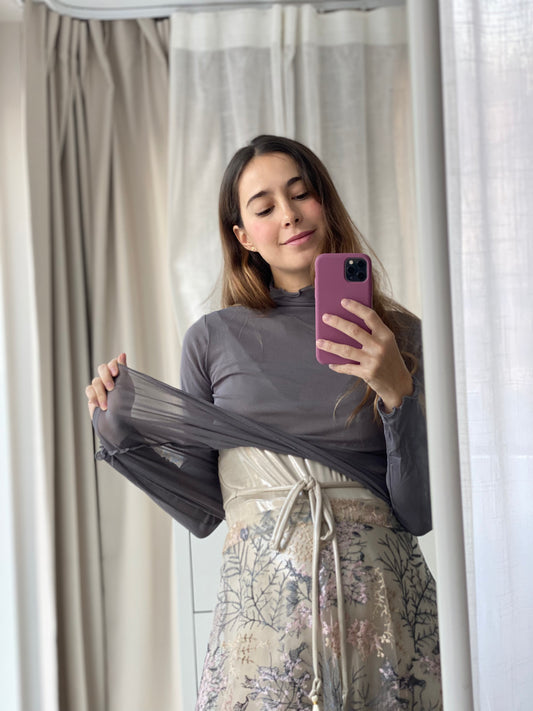 PV Gris Tul Skin Malla