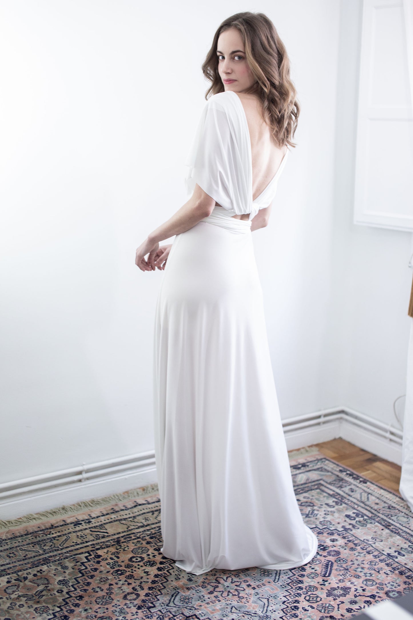 Vestido Infinito Blanco Crudo