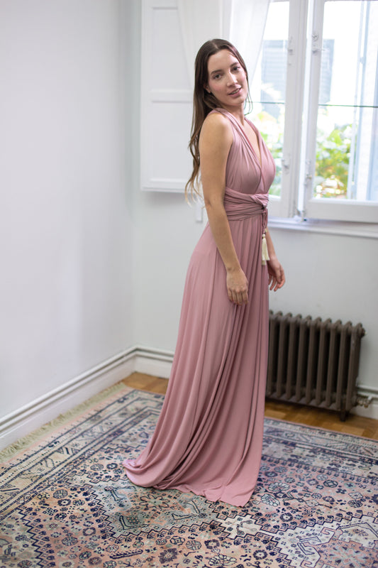 Dark Pink 83 Infinity Dress