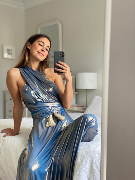 Infinity Blue Glitter Dress 1448 Special