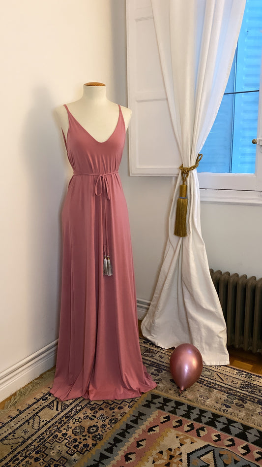 Pom Pom Dress Old Pink Venezia 1689 Special