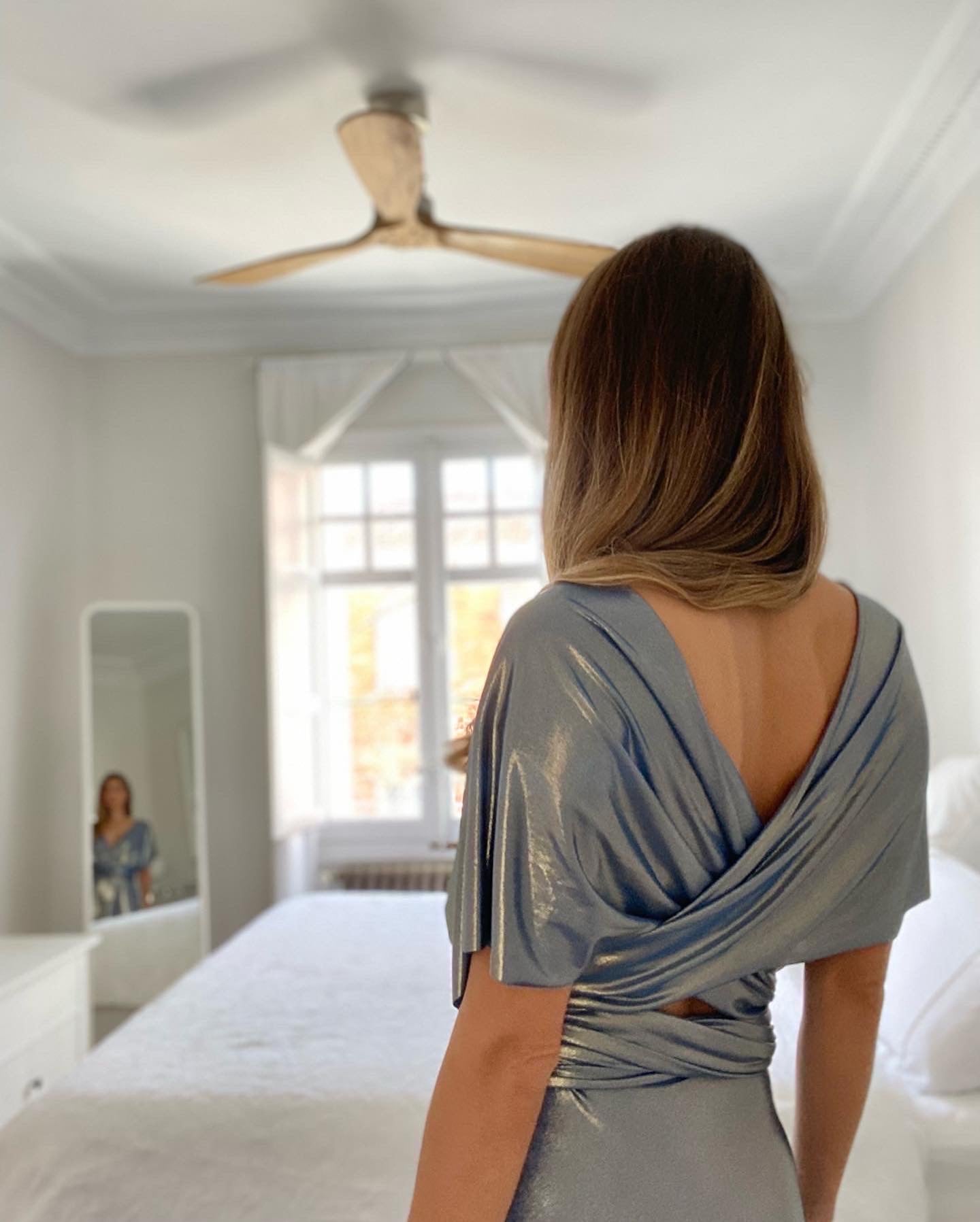 Infinity Blue Glitter Dress 1448 Special