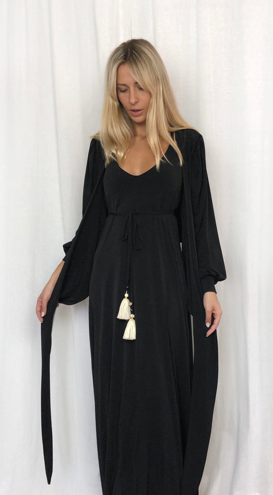 Wrap Long Sleeve Black