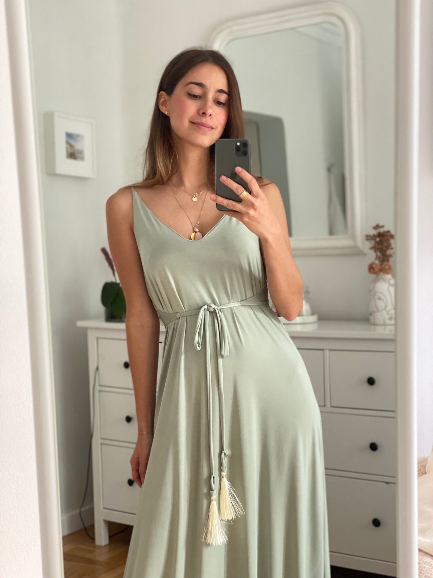 Green Pom Pom Dress Venezia 1191 Special