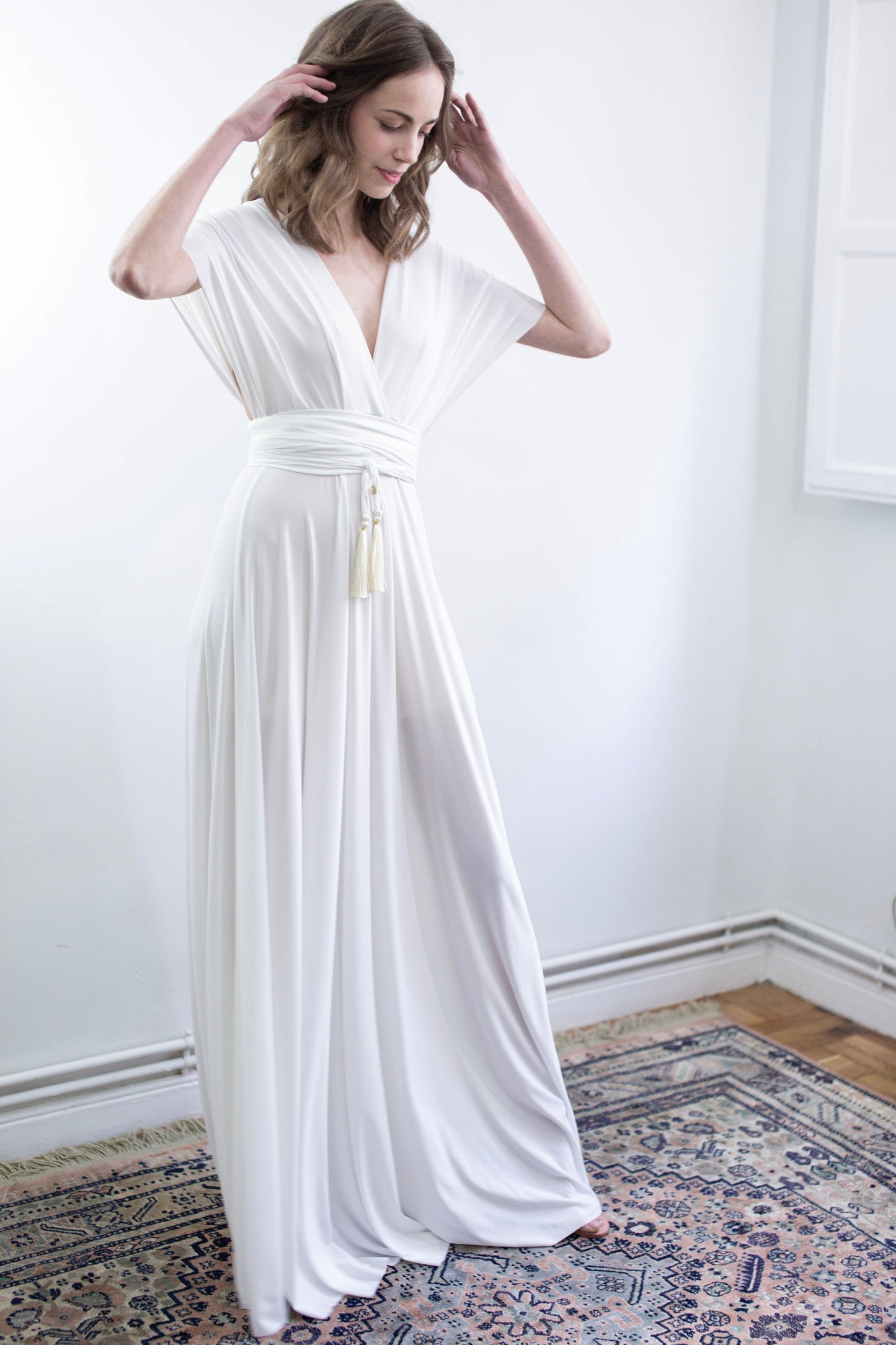 Ecru Infinity Dress