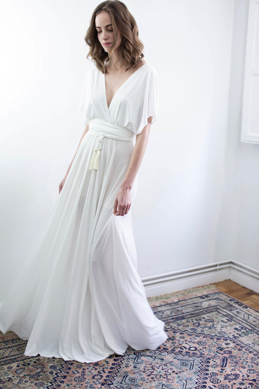 Ecru Infinity Dress
