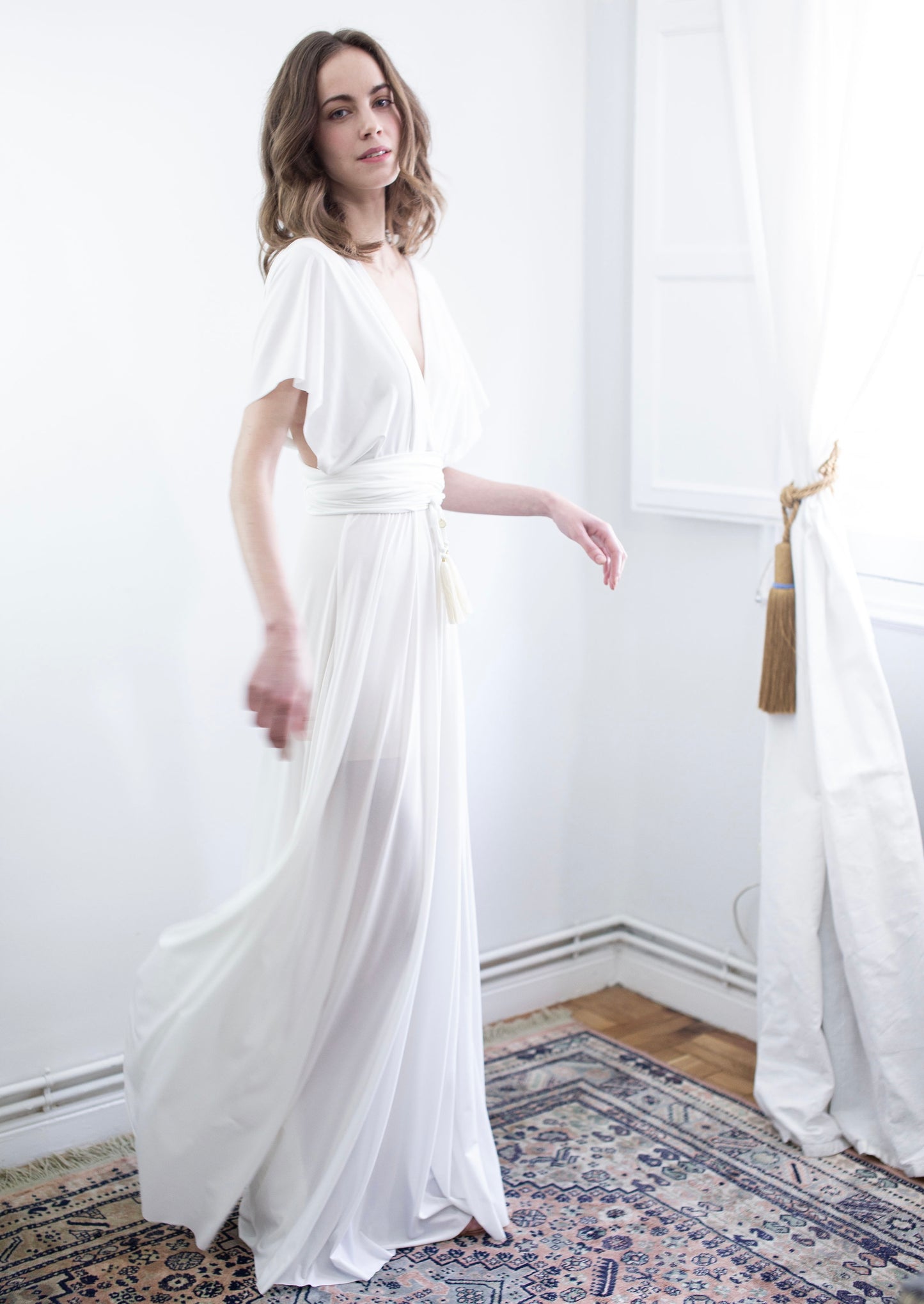 Ecru Infinity Dress