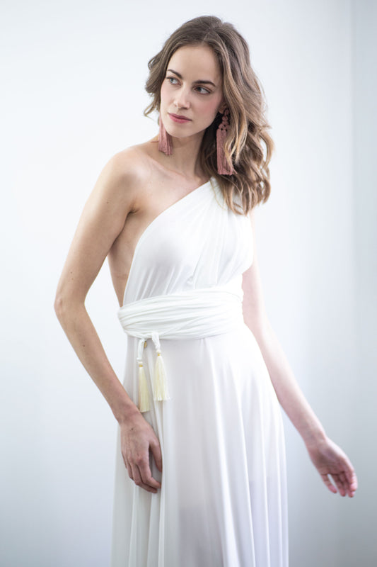 Ecru Infinity Dress